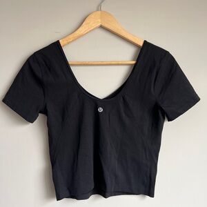 Lululemon Black Align Tee Size 8